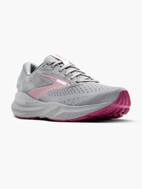 Brooks Adrenaline GTS 24 - Gray with Pink Accent - Women’s 9.5 Wide